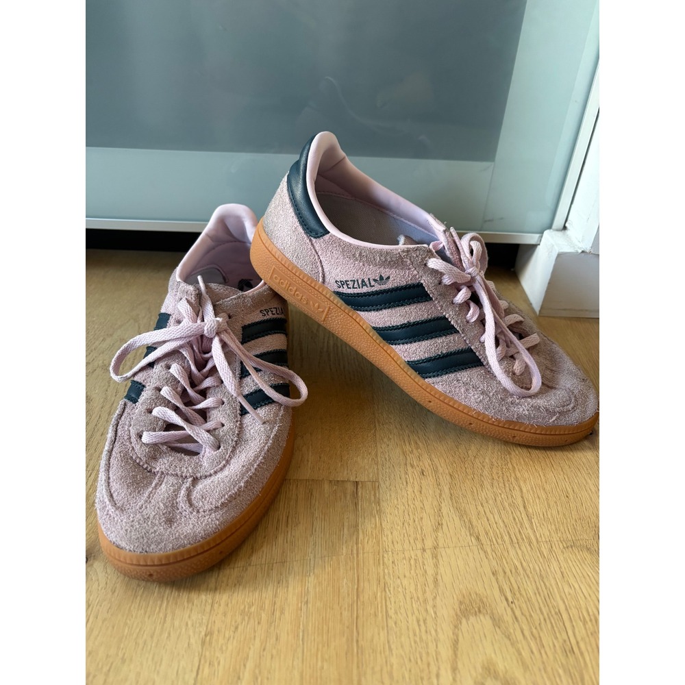 Adidas Handball Spezial Suede Sneakers 7 Low Top Retro Clear Pink Arctic Night - Picture 1 of 10